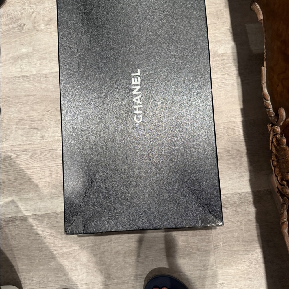 CHANEL Black Heeled Boots